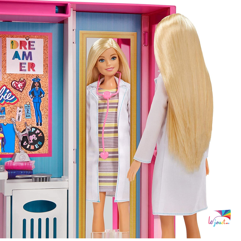 Barbie Coffret Pédiatre Blonde Barbie en multicolore