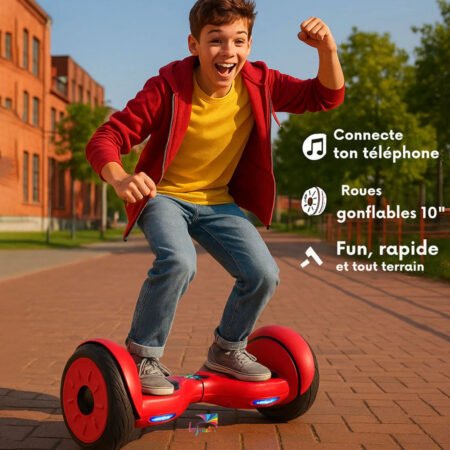 lejouet.ma 44 Le Nouveau tout terrain hoverboard 10 pouces Bluetooth