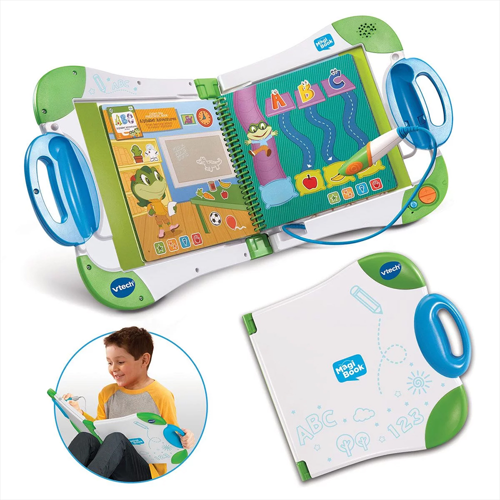 VTech - MagiBook Starter Pack Vert, Lecteur Interactif de Livres Éducatifs,  Système Ludique d'Apprentissage de la Lecture avec Stylet Tactile, Cadeau  Enfant de 2 Ans à 8 Ans - Contenu en Français 