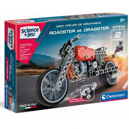 Clementoni - 52216-Atelier Mécanique - Roadster & Dragster-Jeu scientifique