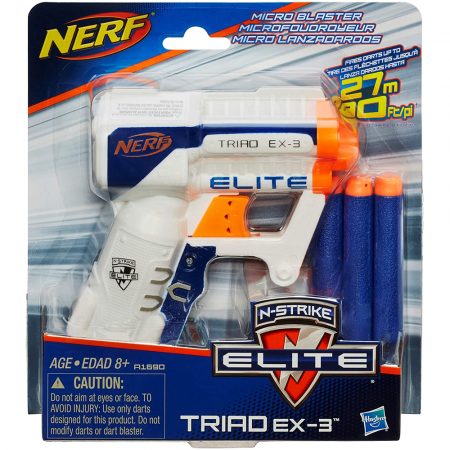 NERF Elite Triad EX3 et Flechettes Elite Officielles