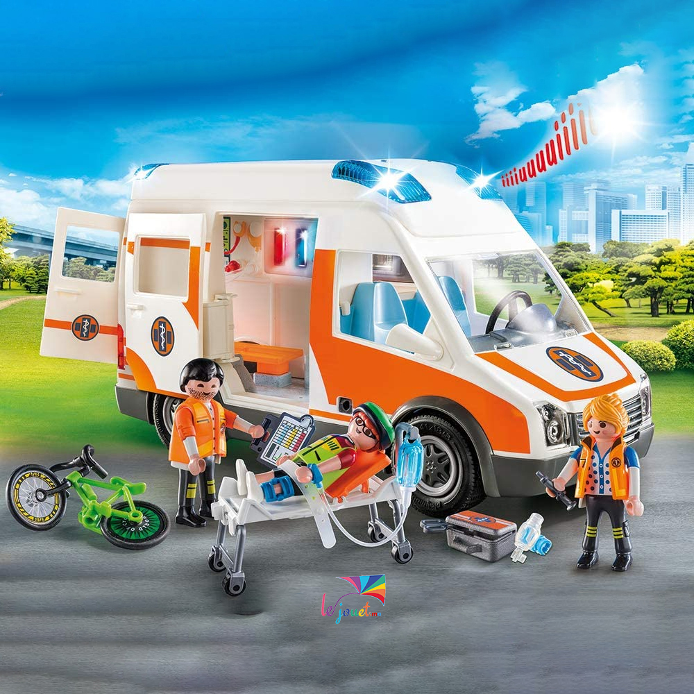 Ambulance et secouristes Playmobil – 70049 – –