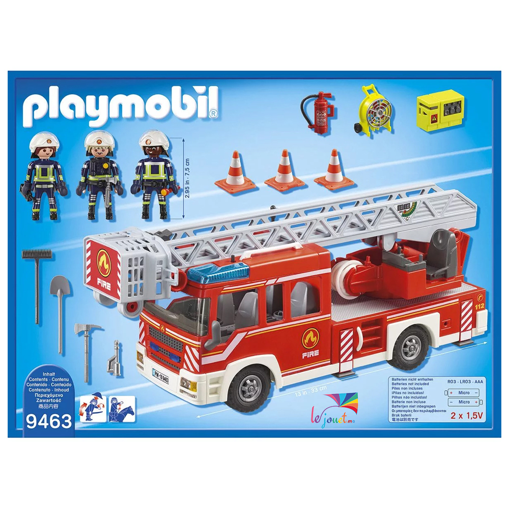 4x4 de pompier avec lance-eau 9466 PLAYMOBIL : la boîte à Prix Carrefour