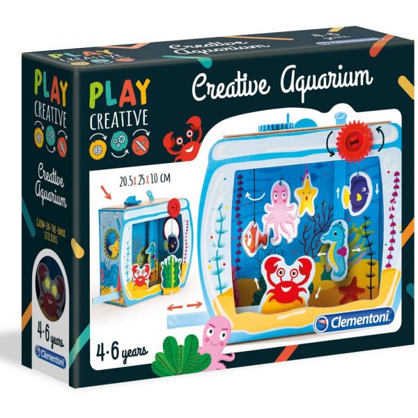 Clementoni-15272 Play Aquarium-fabriqué en Italie-kit de Loisir créatif, 4 Ans et Plus, 15272, Multicolore