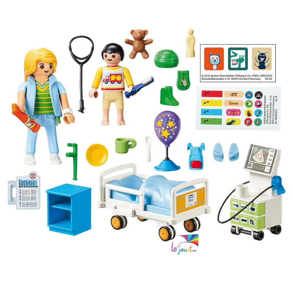 Chambre d'hôpital pour enfant Playmobil – 70192 – –