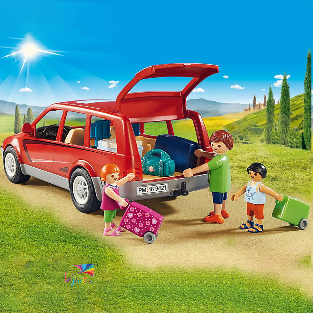 Famille avec voiture Playmobil - 9421 
