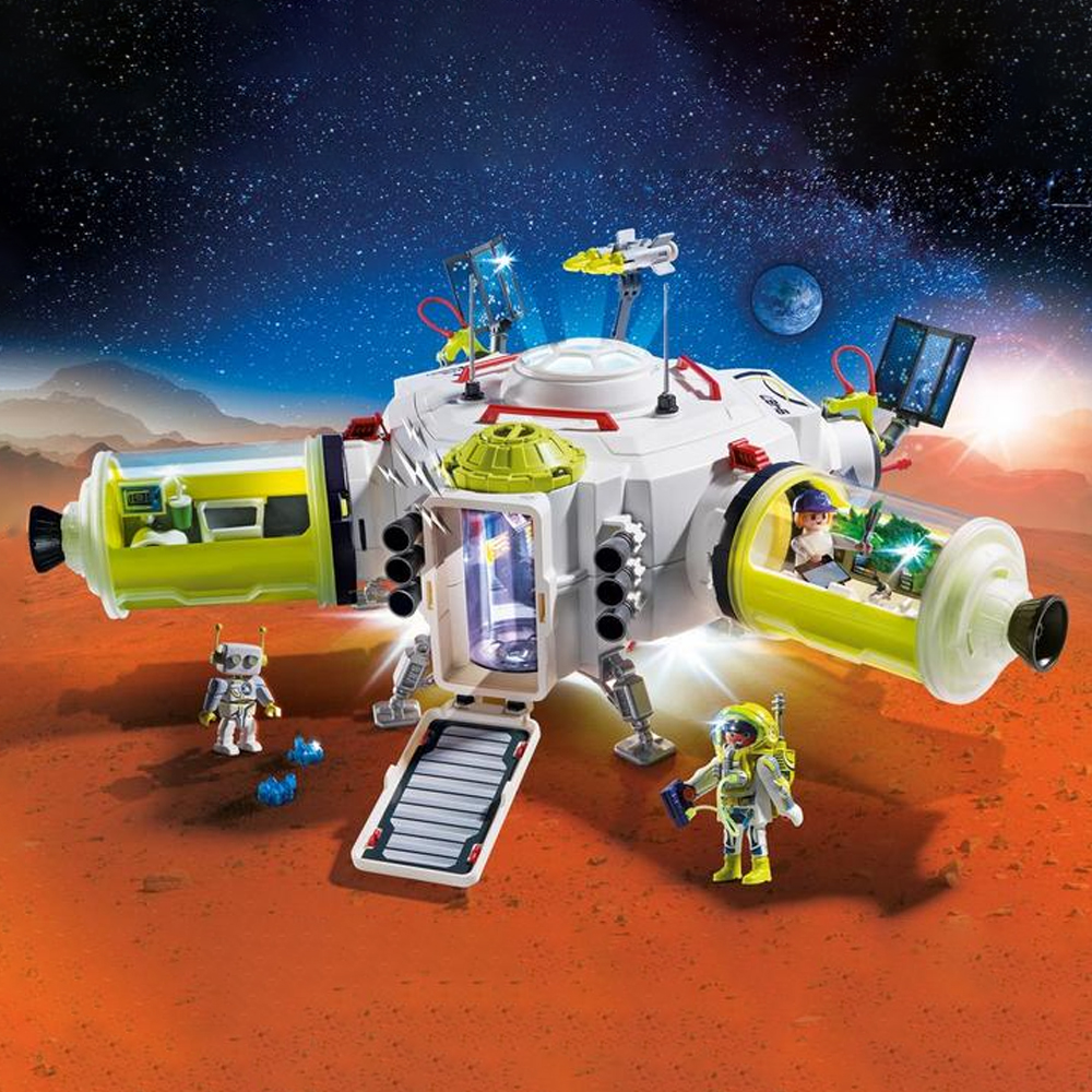 PLAYMOBIL 9488 Fusée Mars avec plateforme de lancement- Space- Mission sur  Mars espace : : Jeux et Jouets