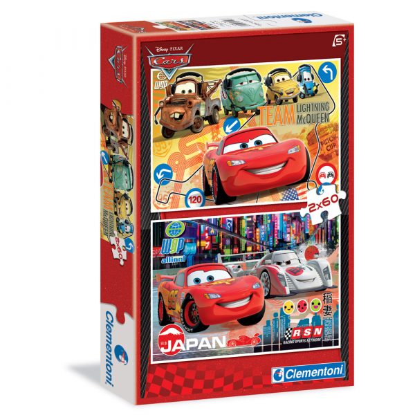 Puzzle Cars 2 - Puzzle 2x60 - Clementoni - Supercolor