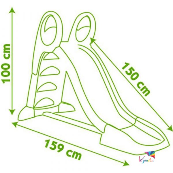 Smoby - 310262 - Toboggan KS - Jeu Plein Air - Glisse de 150 cm