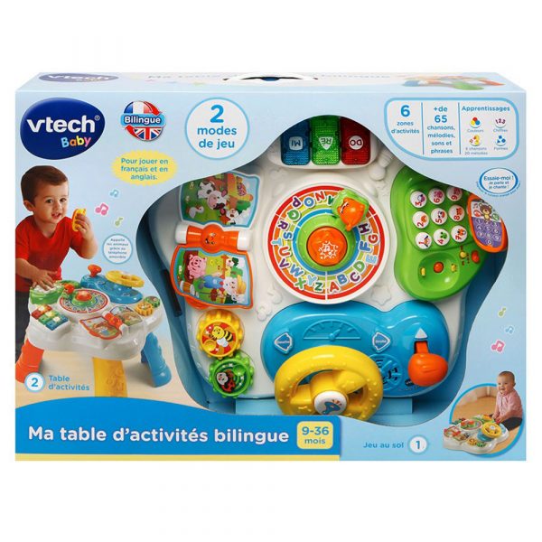 VTech - 181515 - Ma Table d'Activité Bilingue - Multicolore - Version FR