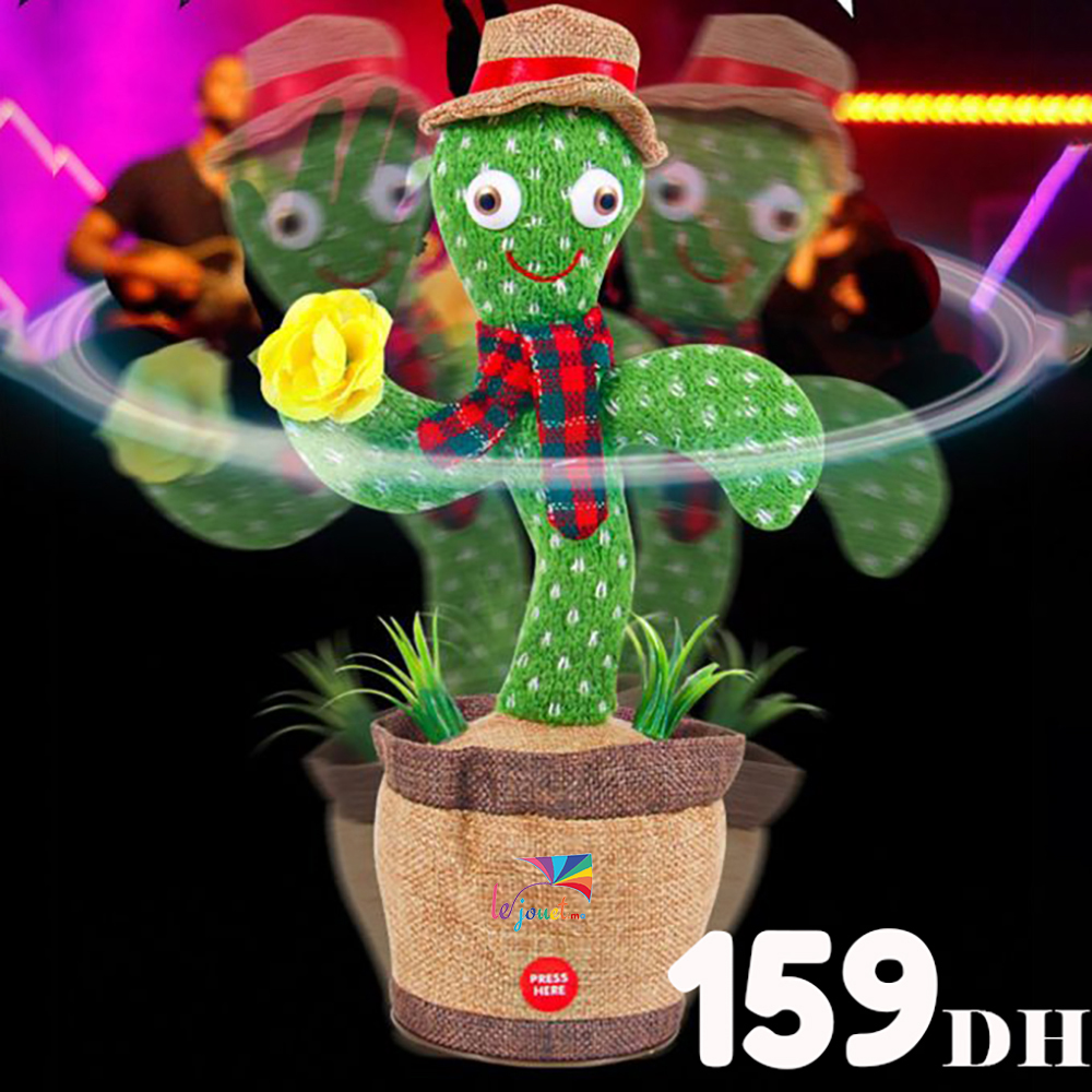 Jouets en peluche DGSHX Cactus, 120 chansons jouet Maroc