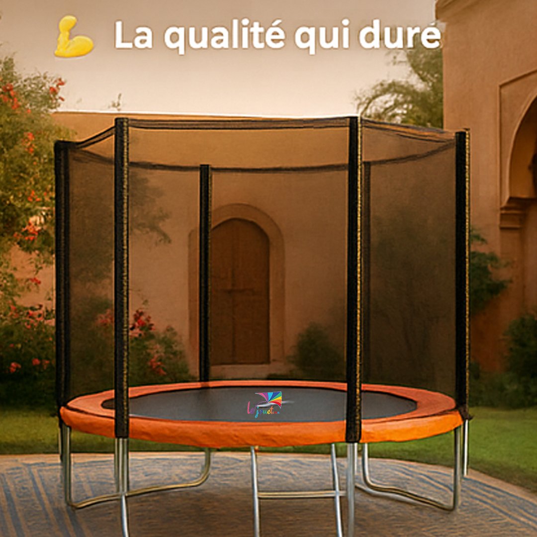 Trampoline Trigano 2.44 m de diamètre Échelle et filet 2 Trampoline Trigano 2.44 m de diamètre Échelle et filet – Image 2