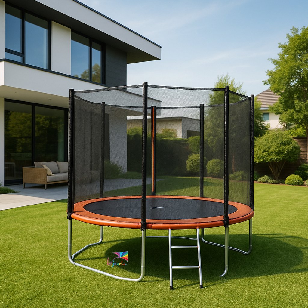 Trampoline Trigano 2.44 m de diamètre Échelle et filet 11 Trampoline Trigano 2.44 m de diamètre Échelle et filet – Image 11