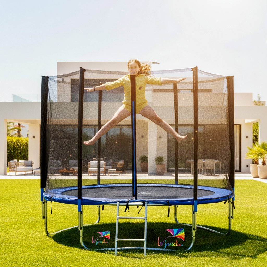 Trampoline Trigano 2.44 m de diamètre Échelle et filet 13 Trampoline Trigano 2.44 m de diamètre Échelle et filet – Image 13
