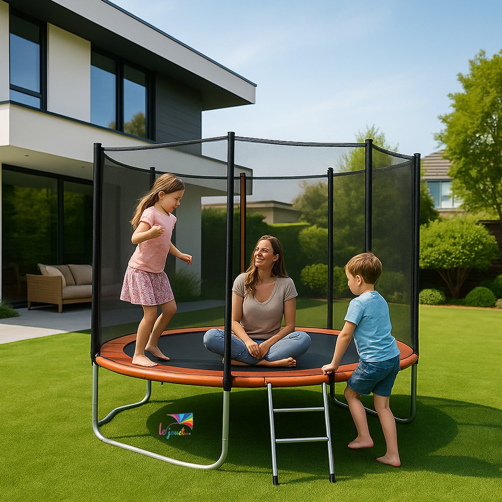 Trampoline Trigano 2.44 m de diamètre Échelle et filet 6 Trampoline Trigano 2.44 m de diamètre Échelle et filet – Image 6