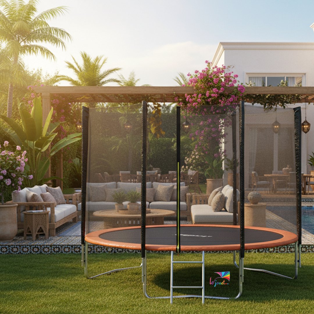 Trampoline Trigano 2.44 m de diamètre Échelle et filet 7 Trampoline Trigano 2.44 m de diamètre Échelle et filet – Image 7