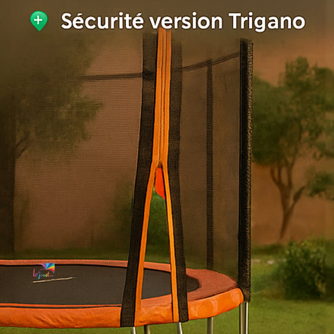 Trampoline Trigano 2.44 m de diamètre Échelle et filet 9 Trampoline Trigano 2.44 m de diamètre Échelle et filet – Image 9