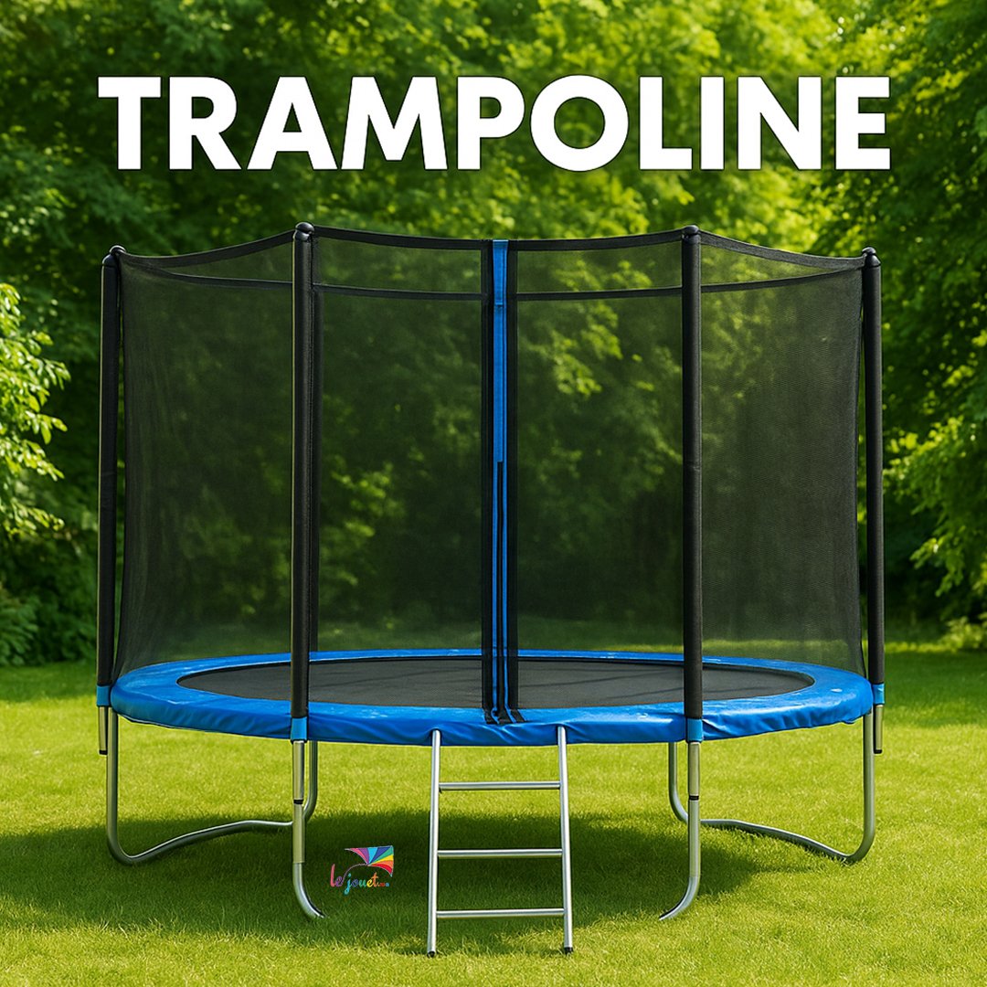 Trampoline Trigano 2.44 m de diamètre Échelle et filet 4 Trampoline Trigano 2.44 m de diamètre Échelle et filet – Image 4