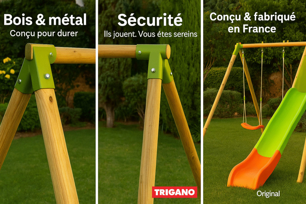 +-+ Portique bois et métal ARROBA TRIGANO Portique bois et metal ARROBA TRIGANO