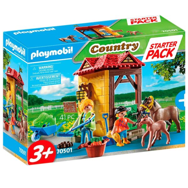 Starter Pack Box et poneys - PLAYMOBIL - 70501