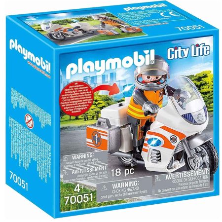 Urgentiste et Moto - Playmobil - 70051