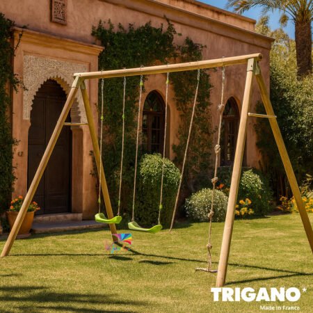 Portique bois 3 m Adulte Oliver - Trigano - 4 personnes