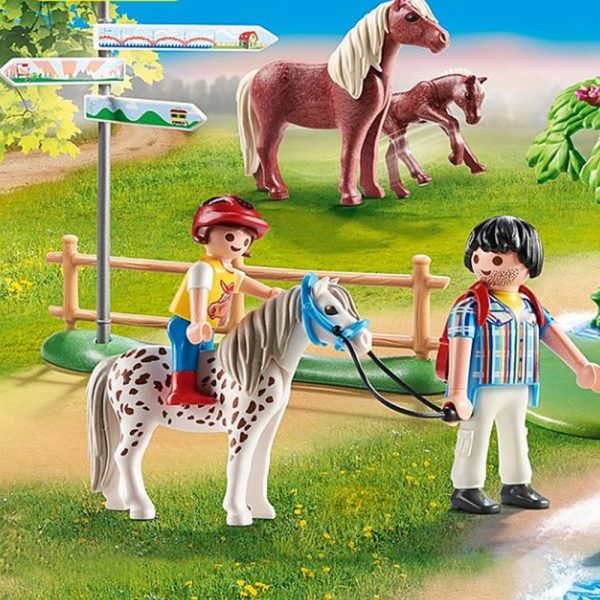 Balade en poney daventure avec personnages et animaux PLAYMOBIL 70512 4