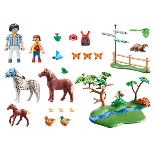 Balade en poney d'aventure avec personnages et animaux PLAYMOBIL - 70512 -