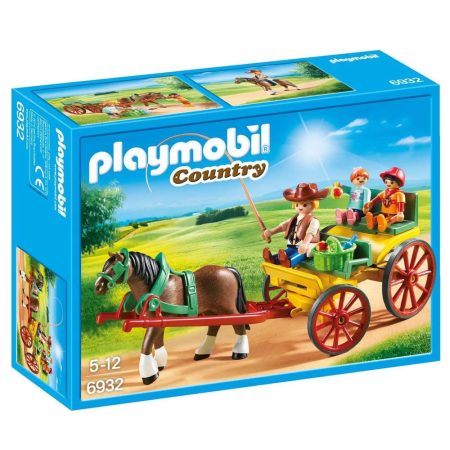 Calèche avec attelage PLAYMOBIL 6932 - Country - Le Club d'équitation-