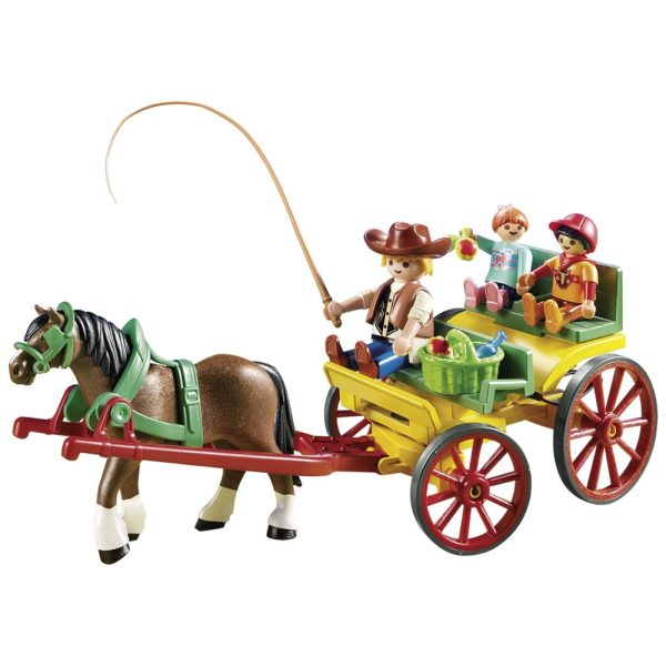 Calèche avec attelage PLAYMOBIL 6932 - Country - Le Club d'équitation-