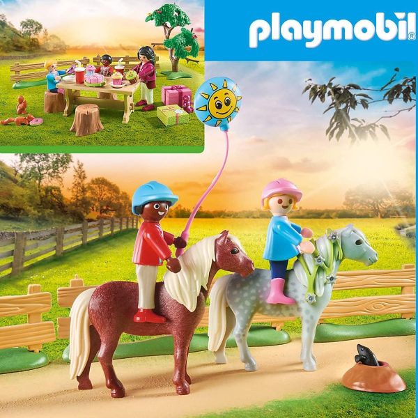 Decoration de fete avec poneys Playmobil 70997 5