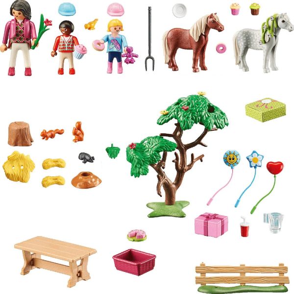 Décoration de fête avec poneys Playmobil - 70997 -