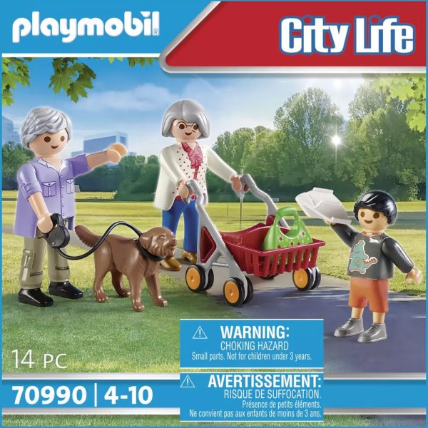 Grands parents avec petit fils Playmobil 70990 3