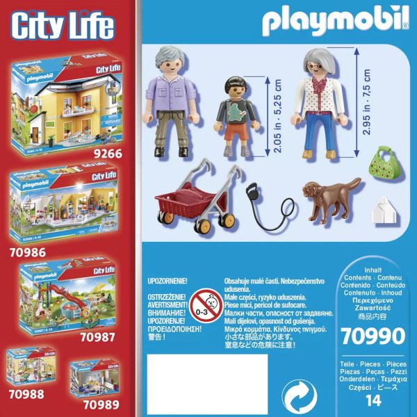 Grands parents avec petit fils Playmobil - 70990 -