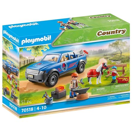 Maréchal-ferrant et véhicule PLAYMOBIL Country 70518