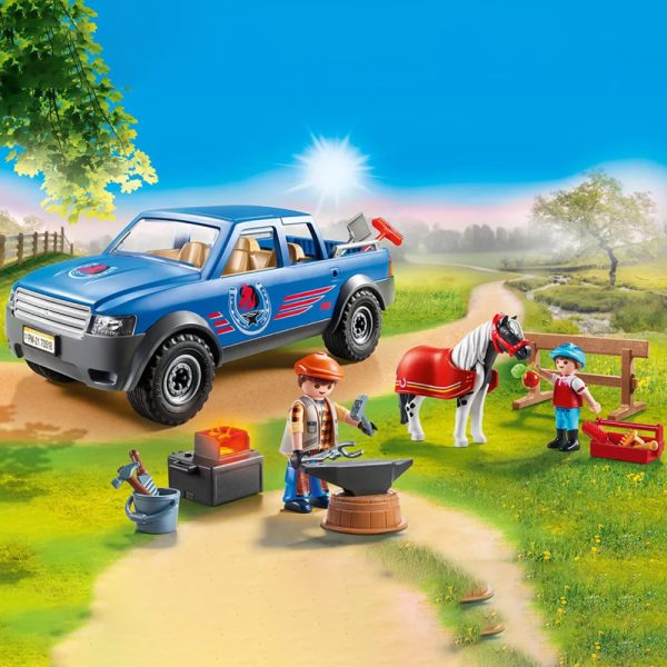 Marechal ferrant et vehicule PLAYMOBIL Country 70518 2