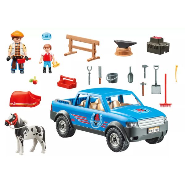 Marechal ferrant et vehicule PLAYMOBIL Country 70518 3