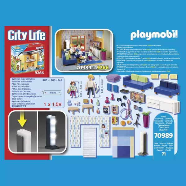 Salon Amenage PLAYMOBIL City Life 70989 7