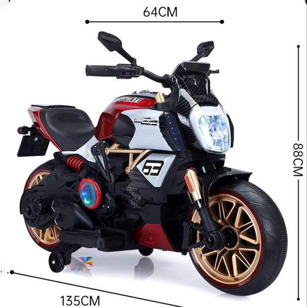 New 2XL Moto electrique pour enfants 12v 3 roues 8