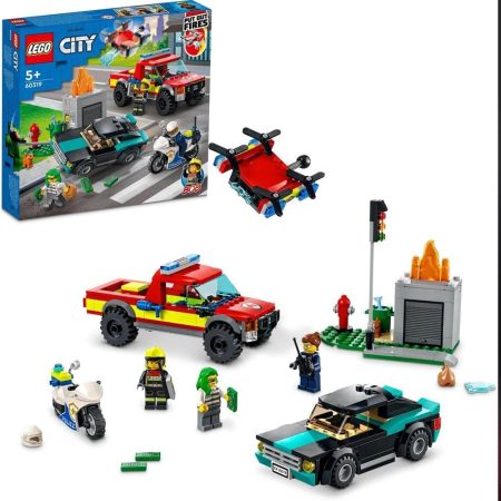 Le Sauvetage des Pompiers et La Course-Poursuite de La Police - LEGO - City Fire