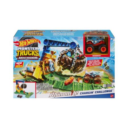 Coffret Monster Trucks Arena Smashers Défi Rhinomite HOT WHEELS