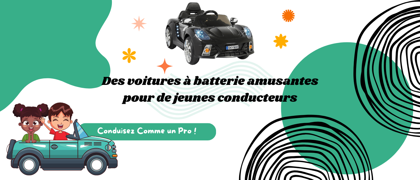 Des voitures a batterie amusantes pour de jeunes conducteurs