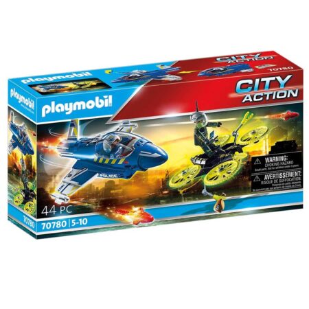 Jet de police et drone PLAYMOBIL - 70780 -