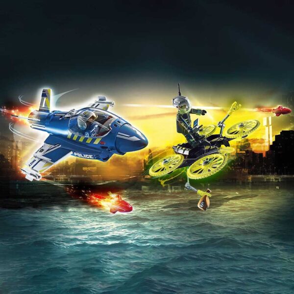 Jet de police et drone PLAYMOBIL - 70780 - – Image 2