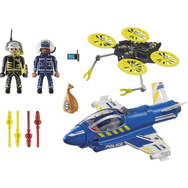 Jet de police et drone PLAYMOBIL - 70780 - – Image 3