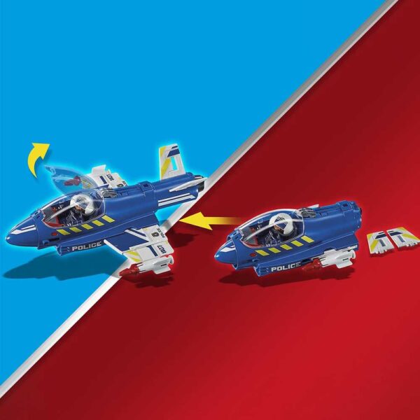 Jet de police et drone PLAYMOBIL - 70780 - – Image 5