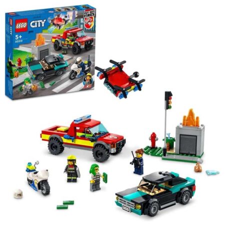 LEGO City Fire Le Sauvetage des Pompiers et La Course-Poursuite de La Police