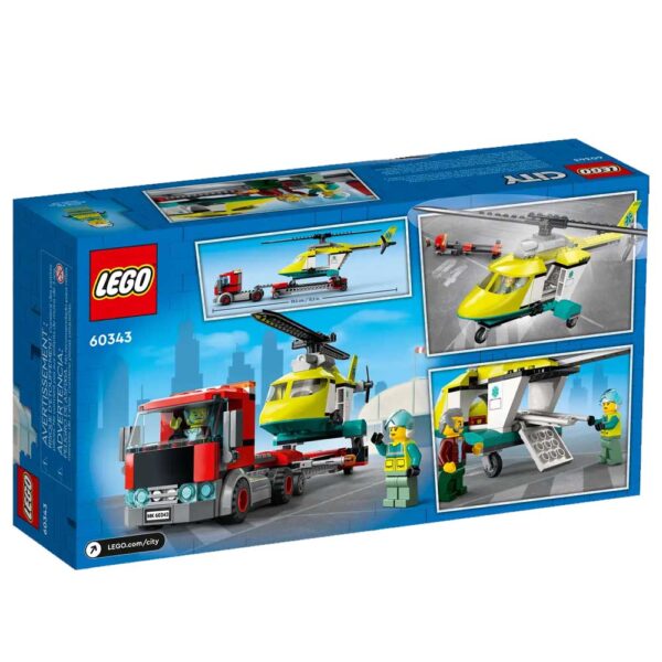 LEGO City Le transport de l’hélicoptère de secours