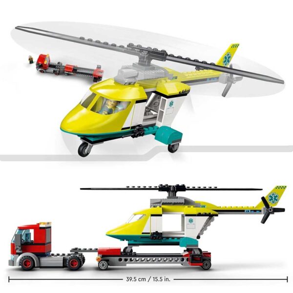 LEGO City Le transport de l’hélicoptère de secours – Image 8