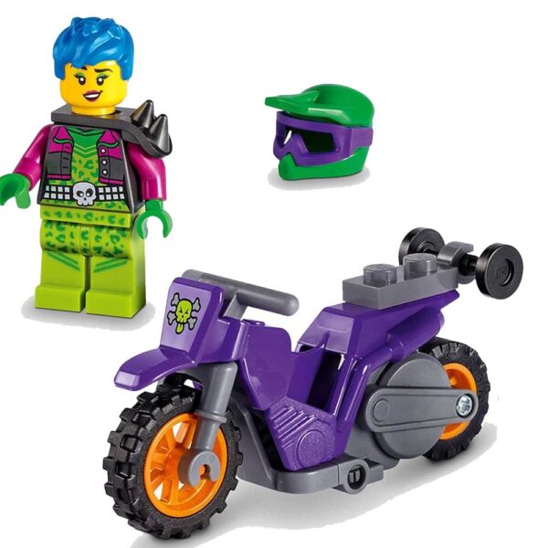 La Moto De Cascade Roue Arrière À Rétrofriction LEGO City Stuntz – Image 3